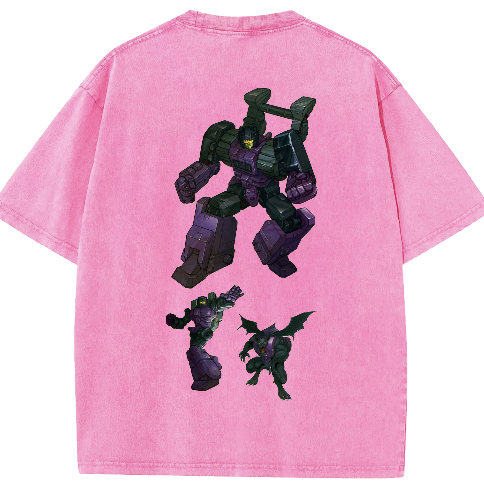 （画像用）  綿100% ヴィンテージ風 半袖Tシャツ（背面プリント）